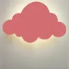 Lámpara de pared portátil recargable para niños de comercio exterior transfronterizo, no requiere cableado, lámpara de noche de luna y nube, luz decorativa creativa de dibujos animados