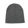Gorro Curto Frio Logo Bordado Cor Lisa Gorro de Esqui Sem Aba Gorro de Puxar Gorro de Tricô à Prova de Frio Masculino Gorro de Lã para Exportação