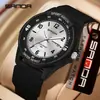 Reloj de Cuarzo Sanda Calendario Dual Chino-Inglés, Reloj Silencioso para Estudiantes de Secundaria y Preparatoria, Adecuado para Exámenes, Luminoso, Resistente al Agua, Reloj Casual Versátil