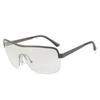 Nuevas Gafas de Sol Europeas y Americanas de Media Montura Transfronterizas Ciclismo Cortavientos Ins Populares Gafas de Sol Y2K Conectadas de Moda Geniales Gafas de Sol