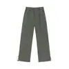 Calças casuais de softshell impermeáveis para homens e mulheres, estilo dopamina de outono, calças de trabalho retas largas multicoloridas para meninas