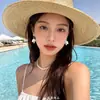 Estilo Vacaciones en la Playa~Pendientes de Borla de Concha de Estrella de Mar Diseño Retro de Nicho Único Dulce Delicado Hermoso Accesorios para Pendientes