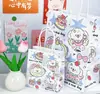 Bolsa de Regalo de Gatito Ángel Linda Estilo Ins Bolsa de Papel de Regalo de Aspecto Elegante Bolsa de Almacenamiento de Regalo de Mano Linda
