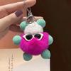 Pendant de Chaveiro Duplush de Pelúcia Fofo de Celebridade da Internet Duende Bola de Carvão Coelho Rex Sintético Pingente de Bolsa