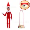 2026 Amazon Mais Vendido Tecido de Natal Estante 24 Dias Antes do Natal Desafio Diferente Boneco Elfo Figura Brincar