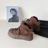 Botas populares Brown Martin botas para mulheres 2023 novo outono estilo britânico super quente fundo grosso moda botas curtas moda