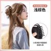 Peluca de mujer con cabeza de bola y plumas de pollo de lazo bajo, con clip de agarre, simulación de cabello que aumenta el volumen, bolsa de peluca esponjosa, capullo de flor, artefacto capilar