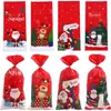 Bolsa de Dulces Navideños Bolsa de Regalo Creativa Fiesta Navideña para Niños Bolsa Opp con Lazo Empaque de Amazon Venta al por Mayor