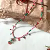 Atmosfera de Natal ~ Colar de Homem de Gengibre Árvore de Natal Outono e Inverno 2025 Novo Corrente de Suéter Doce e Fofa Versátil para Mulheres