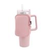 Material de buceo, monedero antideslizante, juego de vasos de hielo absorbentes para coche, bolsa de almacenamiento, juego de vasos aislantes con asa para hielo de 40 oz
