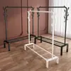 Estante para Secar Ropa Espeso Extra Grueso de Pie para Dormitorio Balcón Hogar Interior