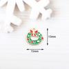 Serie Navideña Aleación Goteo de Aceite DIY Accesorios para Joyería Papá Noel Árbol de Navidad Muletas Copo de Nieve Campana Colgante
