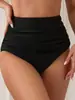 Bañadores Sexy de Cintura Baja Estilo Europeo y Americano para Mujer, Suministro Exclusivo Transfronterizo de Comercio Exterior de Amazon, Bañadores Bikini Negros, Al por Mayor en Stock