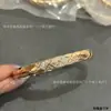 Pulseira de Alta Qualidade Versão Larga Padrão Acolchoado Total Diamante Coco Diamante Diagonal Versão Estreita, Luxo Leve Alta Qualidade Estilo Chanel Ouro Rosa
