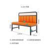 Sofá de Cabina para Restaurante Hot Pot, Silla de Hierro para Tienda de Té de Leche, Juego de Mesa y Sillas de Pared para Tienda de Fideos, Mesa de Comedor con Tablero de Pizarra para Uso Comercial