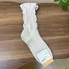 Meias Femininas Importadas Kikiya de Dongdaemun, Coreia, Novo Estilo Outono e Inverno, Meias de Algodão de Cano Médio Cor Sólida Versáteis, Agente de Compras