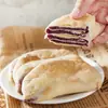 Snacks Bajos en Calorías para Saciar Antojos y Hambre, Pasteles de Camote Morado y Taro, Populares Snacks Pegajosos Saludables Tyw