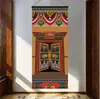 Tíbet Thangka Estatua de Buda Tela Colgante Tela de Pared Tela de Fondo Sala de Estar Pasillo Tapicería de Tela Decoración de Pared Pintura Colgante de Ópera del Tíbet