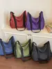 Bolsa de Lona Xadrez Transfronteiriça para Mulheres, Grande Capacidade, Nova Bolsa de Ombro Transversal Casual Primavera/Verão 2026, Bolsa Tote para Estudantes Universitários