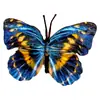 Cabeza de Flor de Mariposa de Goma Suave de Plástico, Decoración del Hogar con Flores Artificiales, Arreglo de Boda, Adornos al por Mayor, Decoración de Mesa para Exteriores