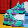 Zapatillas de Baloncesto para Niños 024 Primavera y Otoño Nuevas Zapatillas Infantiles Entrenamiento Práctico Infantil Malla Transpirable Antideslizantes Zapatillas Deportivas Lote