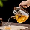 Tetera de Vidrio de una Sola Pieza con Distribución de Stock Disponible, Juego Casero para Preparar Té, Tetera de Vidrio de Borosilicato Alto Estilo Japonés