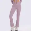 Pantalones de yoga acampanados de secado rápido de nueve puntos para mujer, para figuras petite, adelgazantes y transpirables, leggings deportivos de cintura alta que realzan el trasero