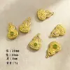 Acessórios de joia em liga que preservam a cor método antigo ouro de areia duas vidas feliz boa sorte contas espaçadoras corda de tecelagem diy fio de contas artesanal para amarrar pequenos acessórios