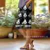 Pantalas Casuais de Rua da Moda Personalizadas com Impressão Digital 3D de Novo Estilo Europeu e Americano Transfronteiriço para Mulheres, Comprimento Médio, para Ir ao Trabalho, Verão