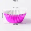 Venta Caliente de Fábrica Multicolor Papel de Aluminio Compuesto Vasitos para Pastel a Prueba de Aceite Soporte de Papel para Hornear Papel para Pastel de Fiesta