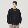 Nova blusa de moletom patchwork estilo americano para homens, moda outono e inverno 2026, marca tendência para adolescentes, top básico versátil casual para homens