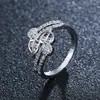 Anillo de Corazón Coreano para Mujer ins Tendencia Celebridad de Internet Pulsera Versátil Diseño de Estilo Frío Pulsera Joyería al por Mayor