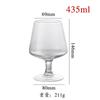 Copo de brandy de barriga grande e alto de vidro branco copo de vinho bar copo de cerveja perna curta criativo copo de vinho estrangeiro