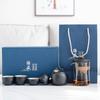 Juego de Té de Viaje Vidrio Exterior Taza de Té Kung Fu Estilo Japonés Tetera Taza Exprés Portátil Juego de Regalo de Negocios