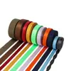 Cinta de nylon de imitación estilo americano en stock, tejido liso y denso, colorida, engrosada, para bolsos, mochilas y bolsos de mano