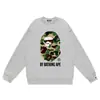 Sudadera de camuflaje de moda transfronteriza para hombre, otoño e invierno, manga larga, estampado de letras, holgada, cuello redondo, sudadera pullover para hombre