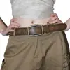 Cinto Retro Americano Y2K para Mulheres, Cinto Moderno Estilo Étnico, Versátil com Jeans, Cinto de Couro Marrom de Alta Qualidade