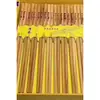 Pauzinhos Naturais de Tuia, Sem Pintura, Pauzinhos de Madeira Maciça Sem Cera, Pauzinhos de Madeira de Asa de Frango, Madeira Resistente a Mofo, Pauzinhos de Alta Qualidade Ecológicos