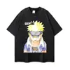 Camiseta de Manga Corta Estilo Americano Talla Extra Estampado de Personaje de Manga Transfronterizo Vintage Desgastado Otoño Manga Larga Estampado Floral