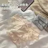 Calcinha de Renda com Laço Pure Desire Verão Fina Sexy Renda Cintura Média Seda Gelada Roupa Íntima Feminina Sem Costura Respirável