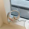 Bolso Luna Espejo Personalizado 2026 Modelo Nuevo Mini Cadena de Acrílico Luna Bolso Cruzado de Mano Bolso de Hombro para Mujer