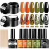 Set de Herramientas para Uñas para Ventas Transfronterizas, Gel de Fototerapia de 7 Colores, Lámpara de Curado UV, Base y Acabado, Herramientas para Uñas
