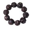 Pulseras de Cuentas Talladas de Imitación de Madera de Agar de Alta Calidad, Varios Estilos para Hombres y Mujeres, Pulseras de Joyería Decorativa de Estilo Chino Fabricante