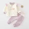 Conjunto Separado para Bebé Otoño Invierno Calidez Clase A Unisex Ropa Interior Acolchada para Bebé Cintura Alta Protección de Barriga No Necesita Quitarse Ropa de Otoño Pantalones de Otoño