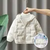 Chamarra ligera de plumón con capucha Rantuo neutra otoño e invierno plumón de pato blanco a prueba de tres cosas cálida y duradera ropa exterior para niños transfronteriza