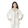 Pijama de manga larga de terciopelo dorado para mujer, nuevo conjunto de otoño e invierno, estilo coreano de alta calidad, bordado con conchas, sencillo, para uso exterior.