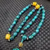 Collar de joyería pulsera de jade sintético hebilla de turquesa sintética cadena para suéter colgante de collar de calabaza de turquesa sintética