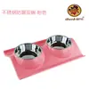 Tigela de Aço Inoxidável para Pet, Dispensador Automático de Água, Comedouro para Cachorro, Tigela para Gato, Tigela de Ração para Cachorro, Ventosa Anti-Engasgo