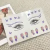 Pegatinas de Diamantes, Pegatinas Decorativas para Cara, Maquillaje de Escenario para Niña con Diamantes, Pegatinas de Cristal, Pegatinas de Maquillaje, Pegatinas para Cejas, Pegatinas de Tatuajes Transfronterizas