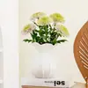 Jarrón de Cerámica Blanco Minimalista Shumen Decoración para Arreglo Floral de Sala de Estar en Casa Lujo Ligero Gama Alta Recipiente Decorativo Hidropónico